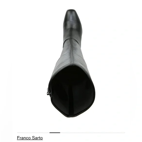 Franco Sarto Black Faux Leather Knee-high Boots; Size 8 M - Picture 4 of 14